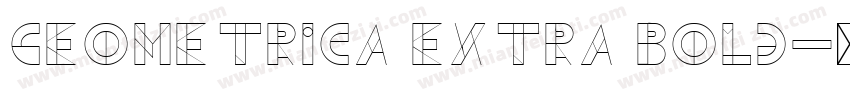Geometrica Extra Bold字体转换